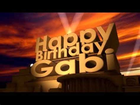 happy birthday gabi youtube