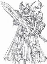 Druid Laine Warcraft sketch template