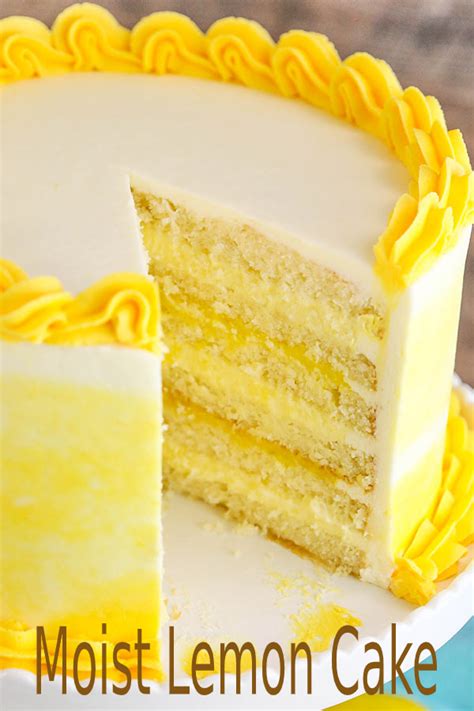 moist lemon cake recipe happy cook