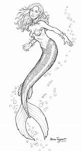 Mermaid Drawings Deviantart Coloring Pages Staino Drawing Realistic Mermaids Tattoo Fantasy Adult 2007 Artwork Color Tattoos Da 800px Ausmalbilder sketch template