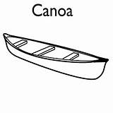 Canoa sketch template