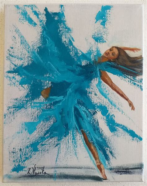 dance painting original art ballerina painting abstract dance girl oil painting dance artwork