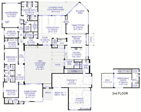 center courtyard house plans homedesignpictures
