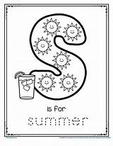 Summer Coloring Printable Tracing Theme Preschool Printables Worksheets Pre Activities Sunny Kindergarten Alphabet Skies Bring Days Blue Color Letters Choose sketch template