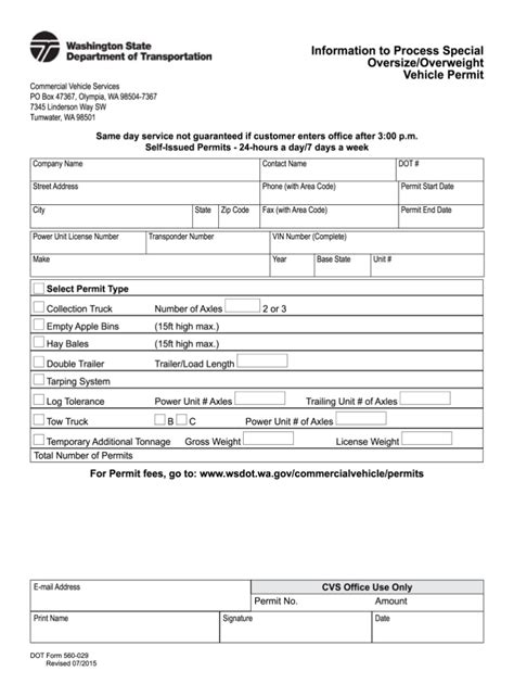 printable washington state trip permit template printables template