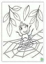 Coloring Spider Miss Dinokids Book sketch template