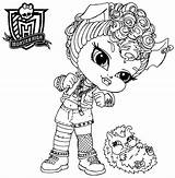 Coloring Monster High Pages Baby Howleen Wolf Print Sheets Colouring Printable Popular sketch template