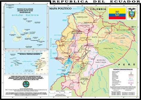 mapa del ecuadorfisico politico turistico provincias