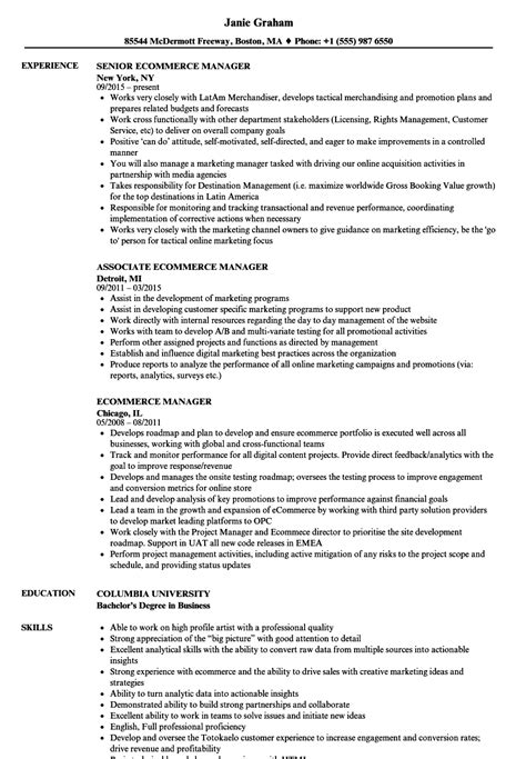 commerce manager job description template tutoreorg master