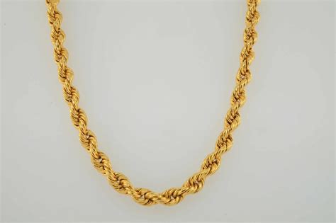 gold rope chain   sturdy  om jewellers