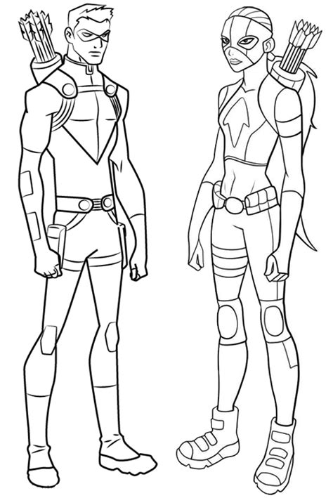 red arrow  artemis  young justice coloring page