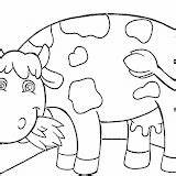 Vacas Lechera Vaca Colorir Korova sketch template