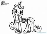 Pony Little Coloring Pages Cadence Princess Getcolorings Princ Color Getdrawings sketch template