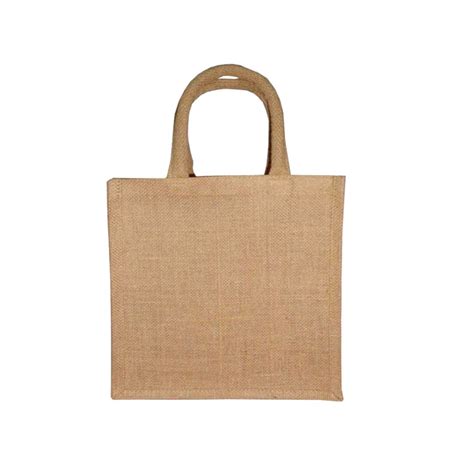 natural jute bag  cotton padded handle  bags