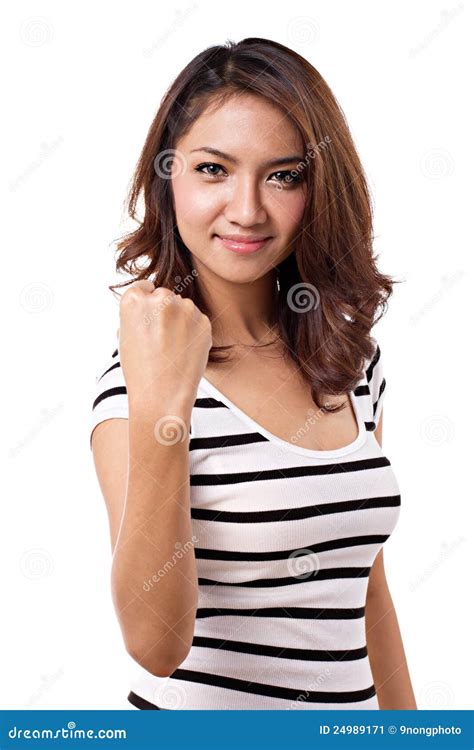 Confident Lady Stock Image Image Of Lady Cheerful Closeup 24989171