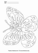 Anglais Englisch Teaching Grundschule Butterflies sketch template