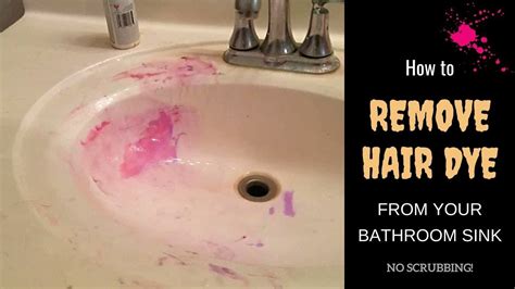How To Remove Hair Dye Stains From A Bathroom