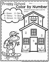 Worksheets Kindergarten School Back Number Color Numbers Worksheet Activities Coloring Math Preschool Planningplaytime Printable Colors Pages Kids Words Playtime Planning sketch template