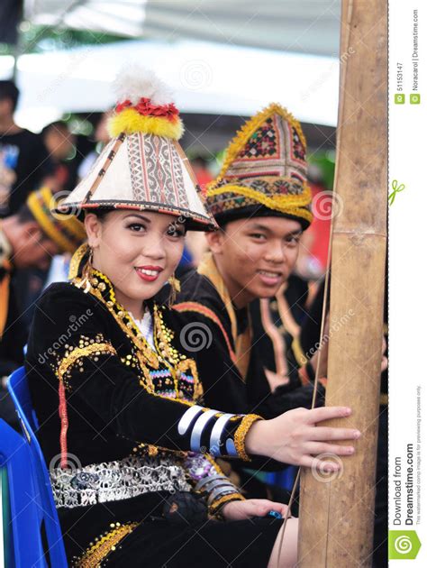 kadazan dusun people of borneo with traditional costume