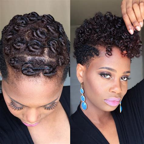 Pin Curls On Tapered Natural Hair