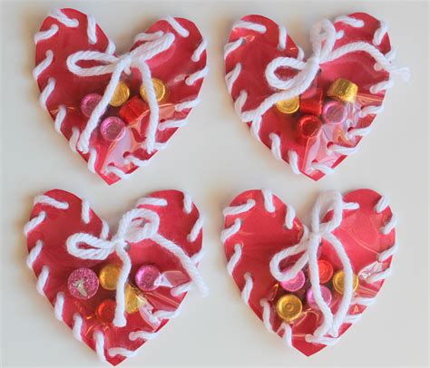 lollydot hand sewn paper heart valentine craft  kids lollydot