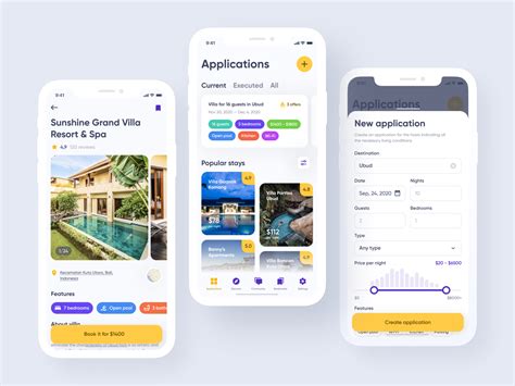 booking service mobile app design ios android ux ui designer  ramotion  dribbble