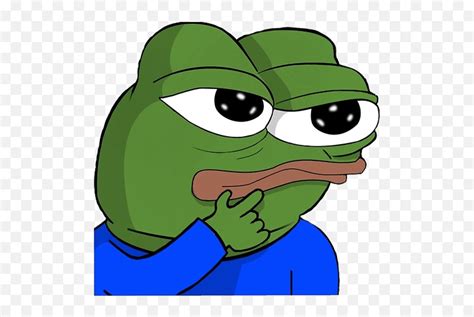 pepe pepothink emote pngthink png  transparent png