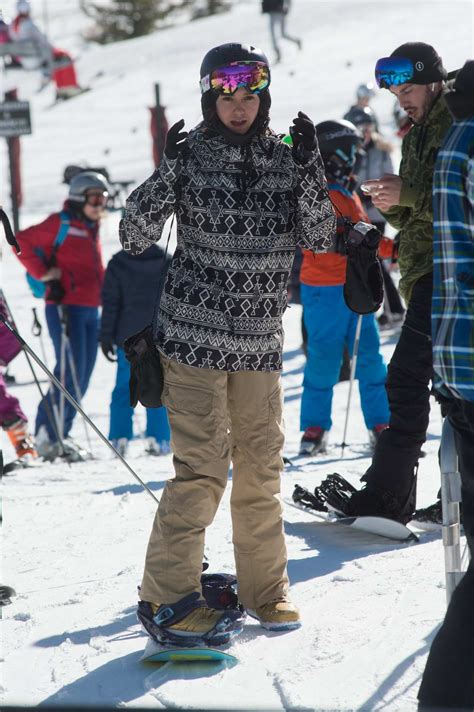 Nina Dobrev Enjoys Some Snowboarding As She Hits The Slopes Of Aspen