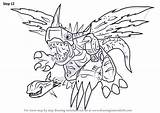 Digimon Metalgreymon Vaccine Drawingtutorials101 sketch template