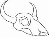 Coloring Cow Pages Bull Skull sketch template