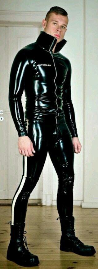 pin on men in leather rubber and latex