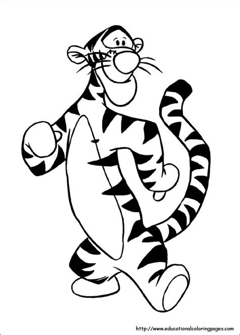 tigger coloring pages educational fun kids coloring pages
