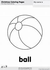 Coloring Pages Ball Kids Color Simple Super Drawing Play Printables Christmas sketch template