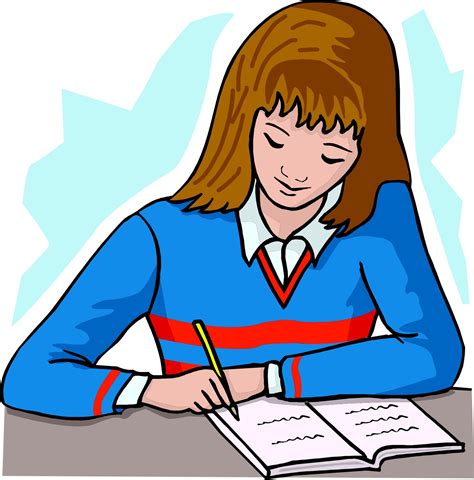 student writing clipart  clipart images clipartix
