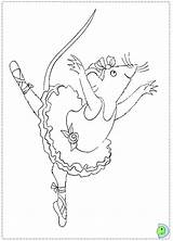Coloring Ballerina Angelina Print Pages Dinokids Colouring Close Popular Ballet Choose Board sketch template