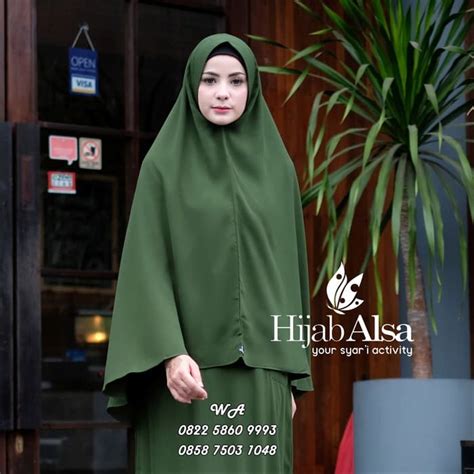 terpopuler jilbab pashmina warna hijau army jenis warna