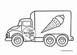 Coloring Pages Truck Ice Cream Kids Choose Board Printable Monster sketch template