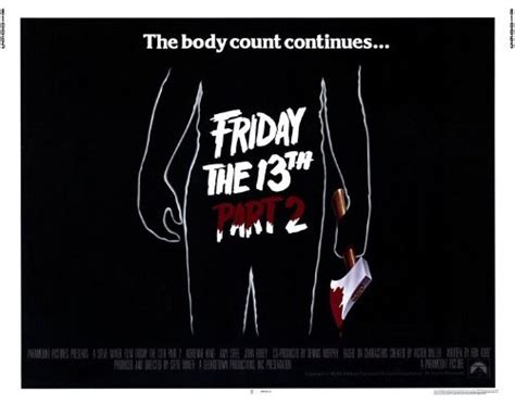 22 X 28 Friday The 13th Part 2 Movie Poster