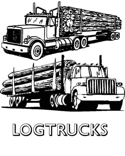 log truck clipart clipart kid log truck clipart kid logging coloring