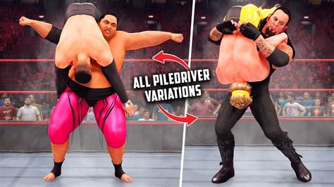 Wwe 2k22 All Piledriver Variations In The Game More Than 40