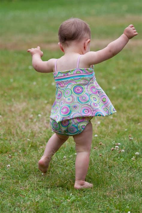 baby walking stock photo image  learning practice