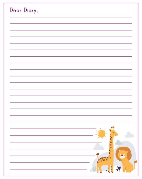 printable journal paper     printablee