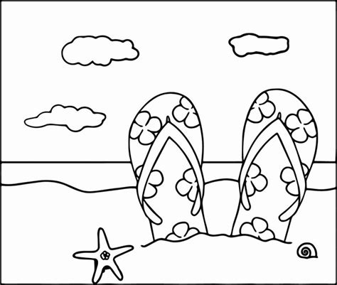 Summer Coloring Sheets For Preschoolers Beautiful Beach Coloring Pages