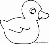 Duck Coloring Outline Rubber Pages Drawing Template Printable Clipart Ducks Baby Kids Clip Preschoolers Duckie Colouring Preschool Cliparts Drawings Print sketch template