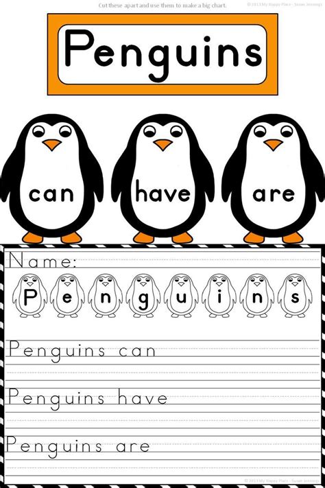 penguins math  literacy activities  kindergarten  st grade