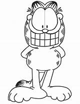 Garfield Coloring Pages Printable Cartoon Smile Cat Clipart Big Clip Book Domo Colouring Print Cute Kids Drawing Color Cliparts Sheets sketch template