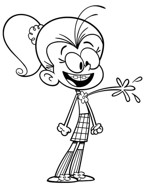 lucy loud house coloring page  printable coloring pages  kids