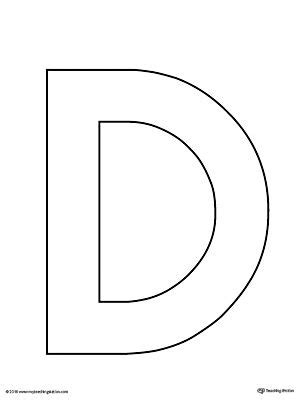 uppercase letter d template printable letter d worksheet