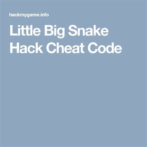 big snake hack cheat code cheating snake hacks