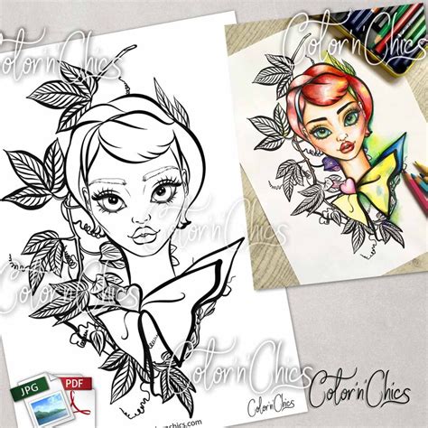 milliepremium coloring page  adults  childreninstant etsy france